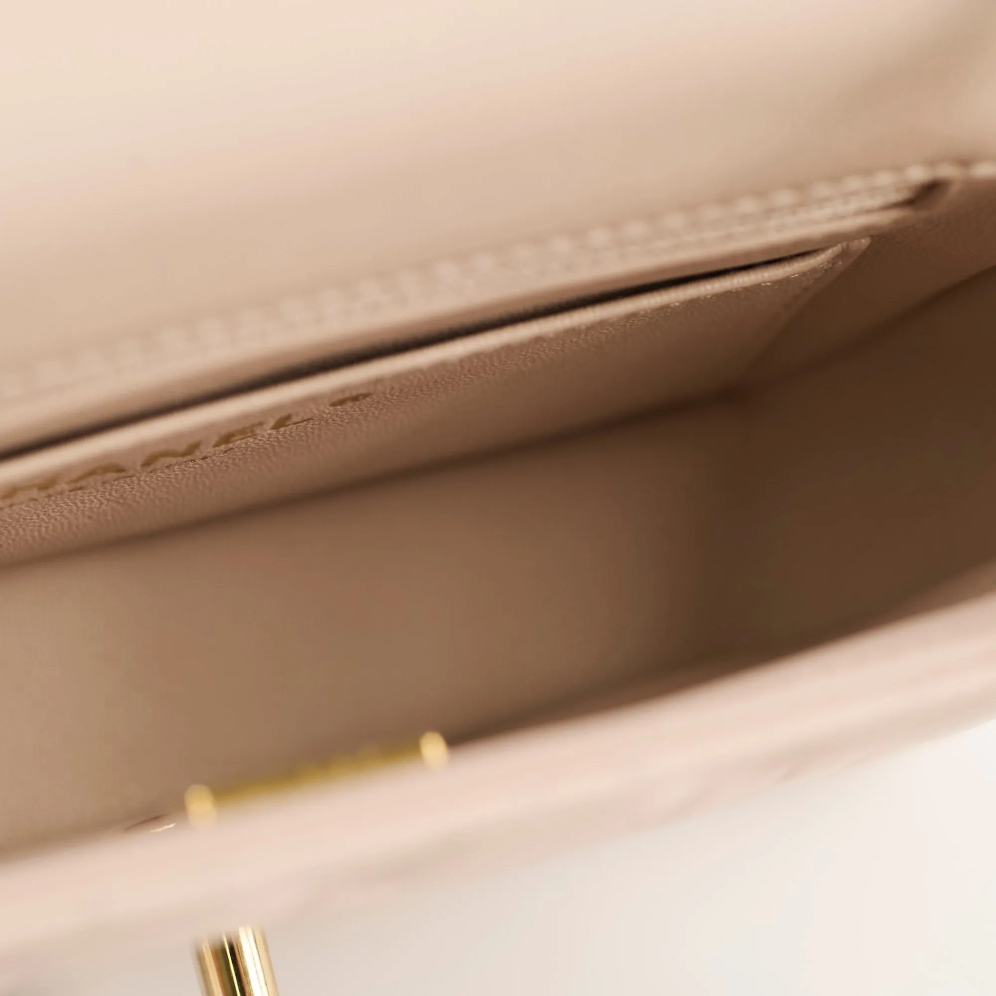 Chanel Lambskin New 2024 Extra Mini Nude - Microchip