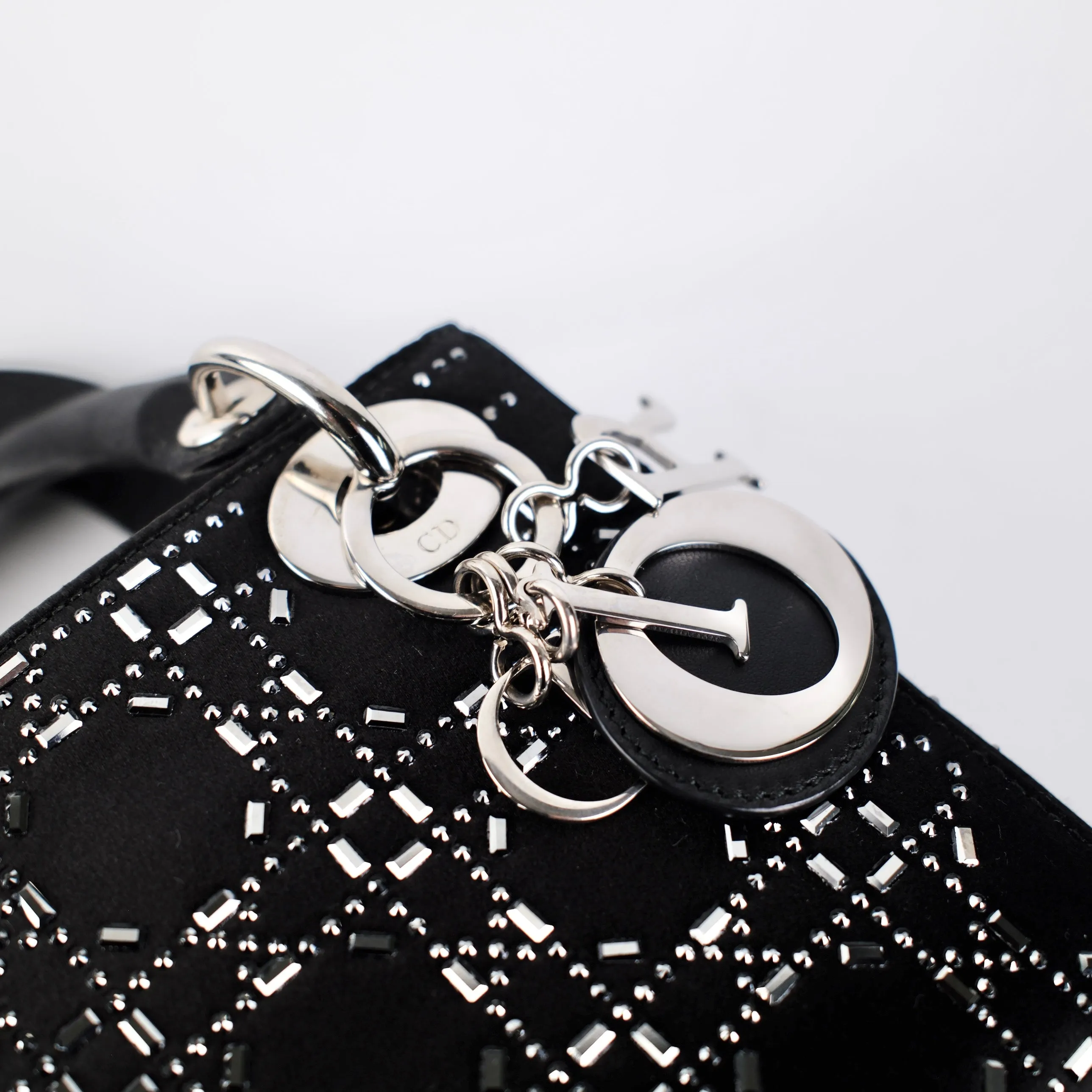 Christian Dior Mini Lady Dior Satin Black