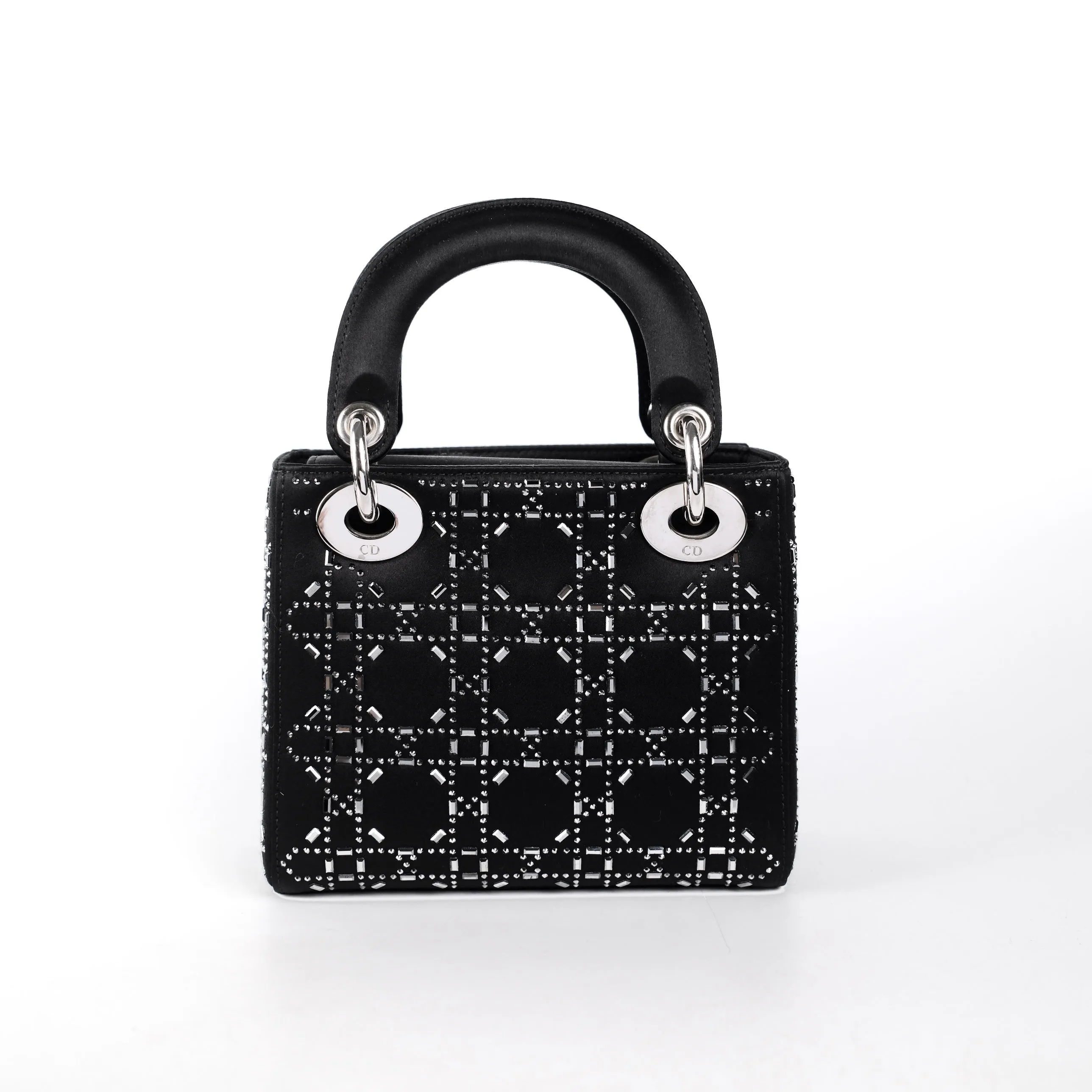 Christian Dior Mini Lady Dior Satin Black
