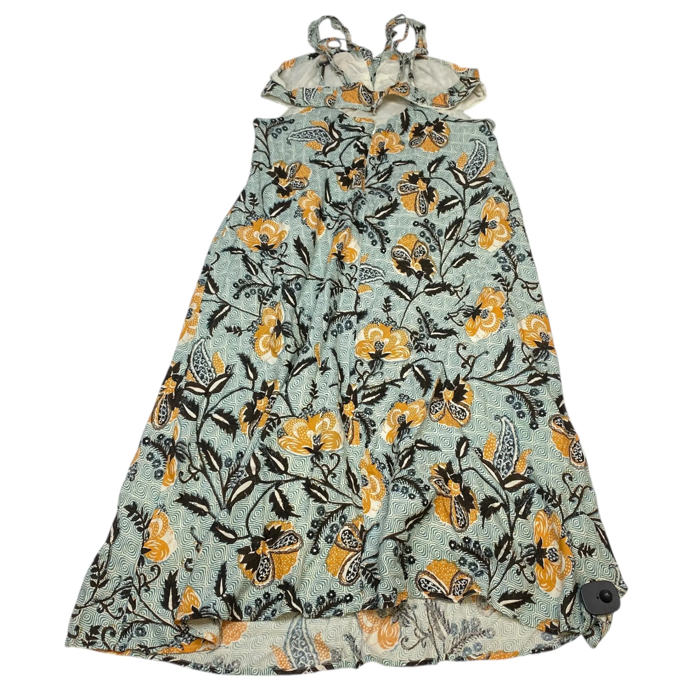 Dress Casual Maxi By Anthropologie In Green & Yellow. Size:3