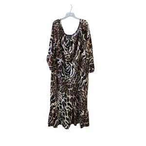 Dress Casual Maxi By Ashley Stewart In Animal Print. Size:3