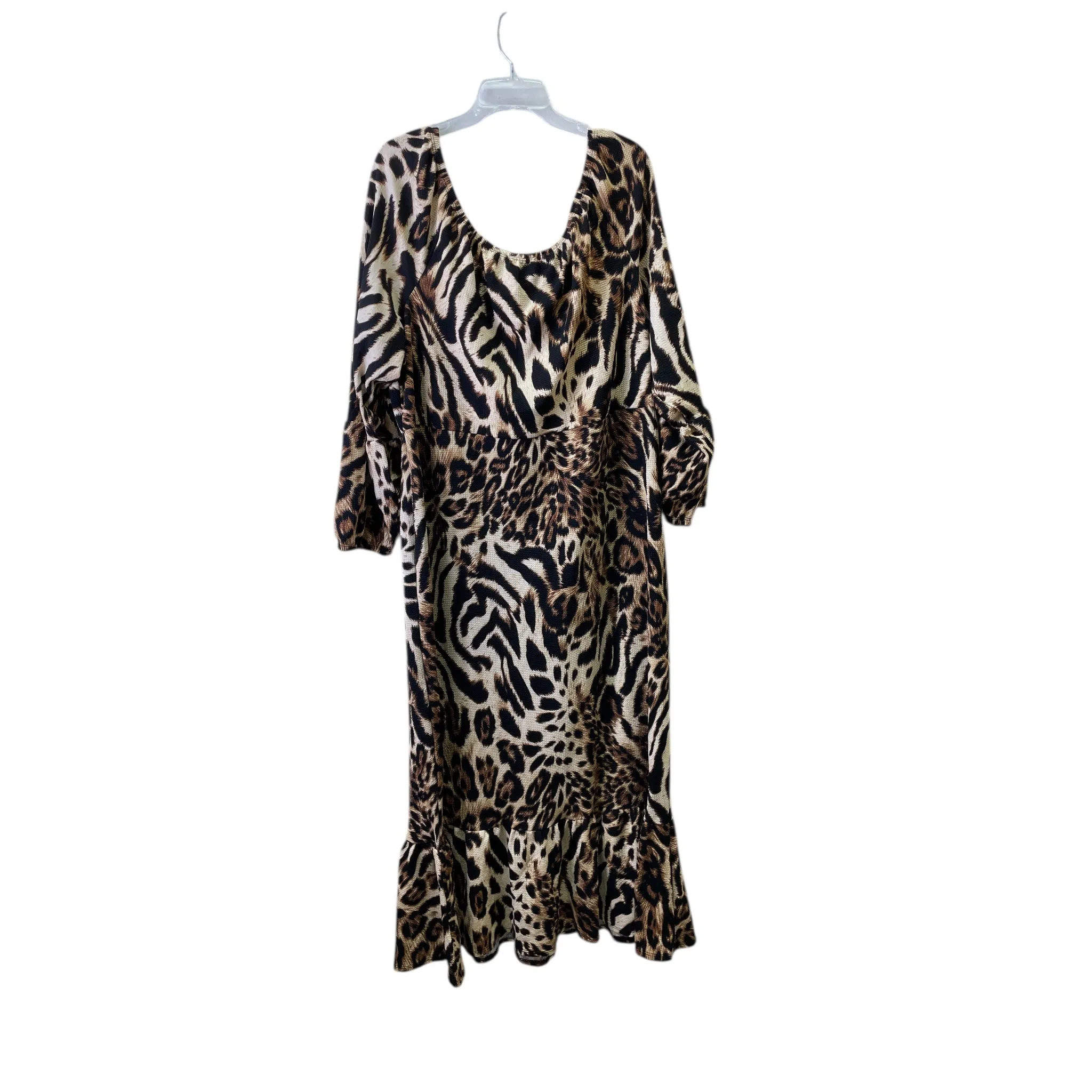 Dress Casual Maxi By Ashley Stewart In Animal Print. Size:3