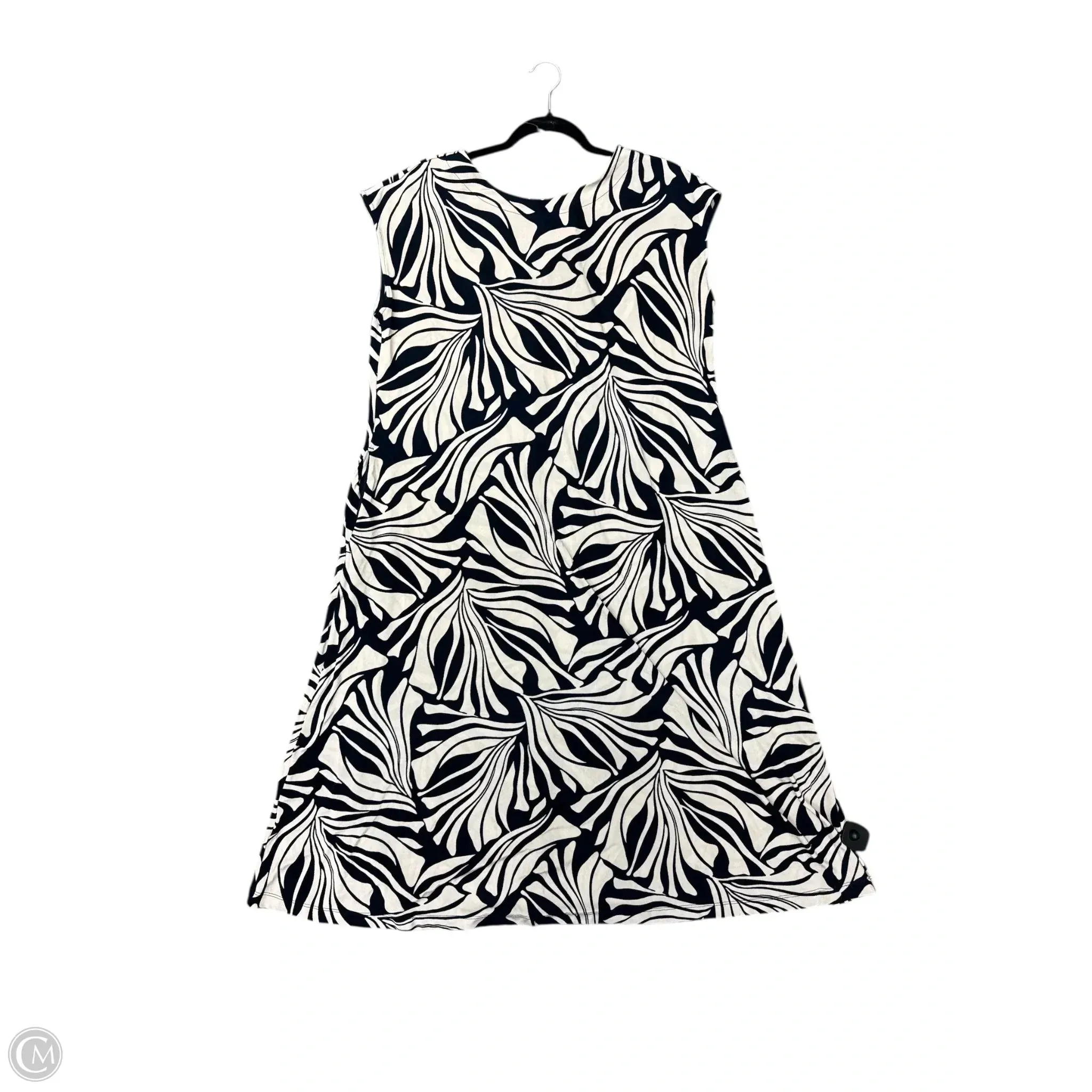 Dress Casual Maxi By Chicos In Blue & Tan. Size: 16