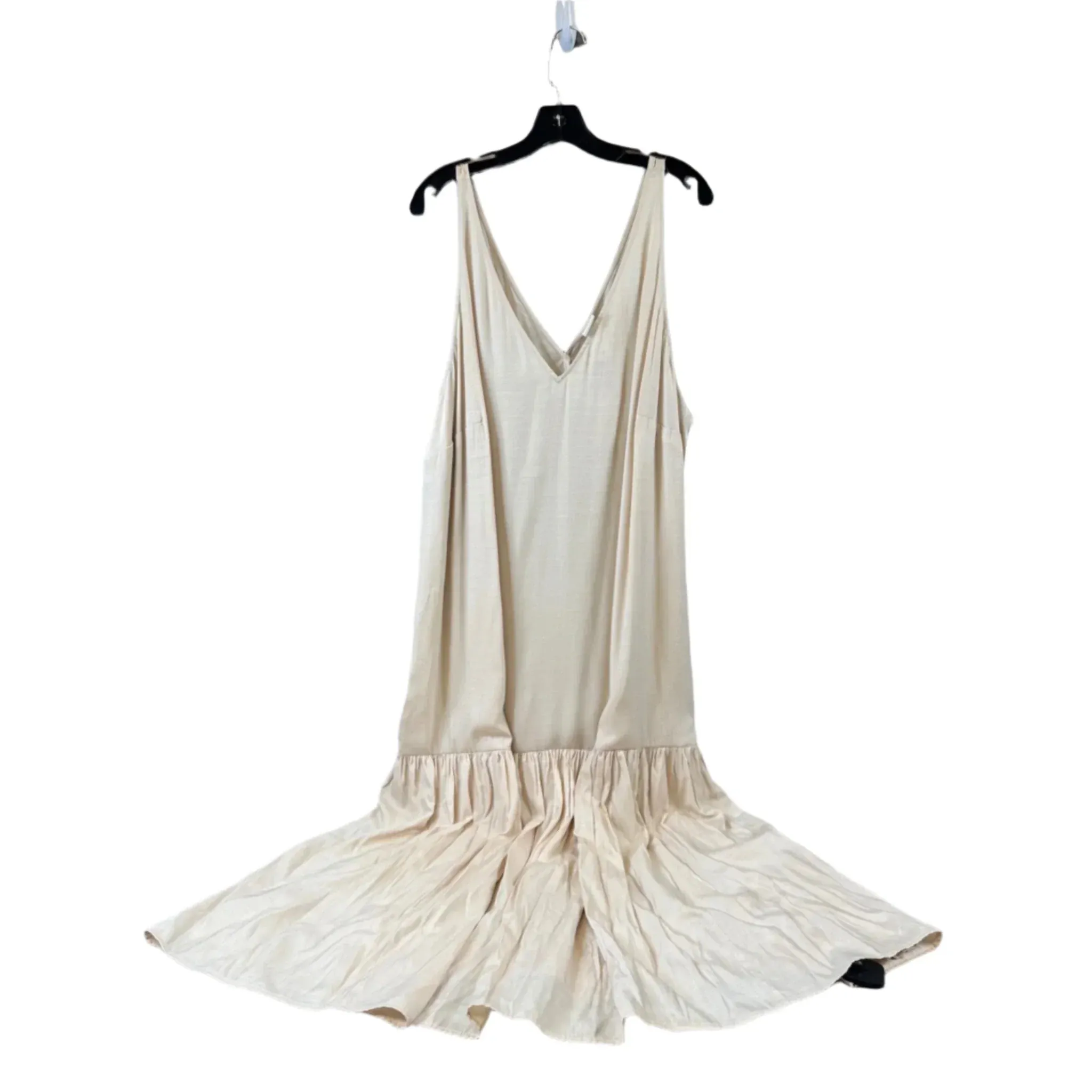 Dress Casual Maxi By H&m In Cream. Size: Xxl