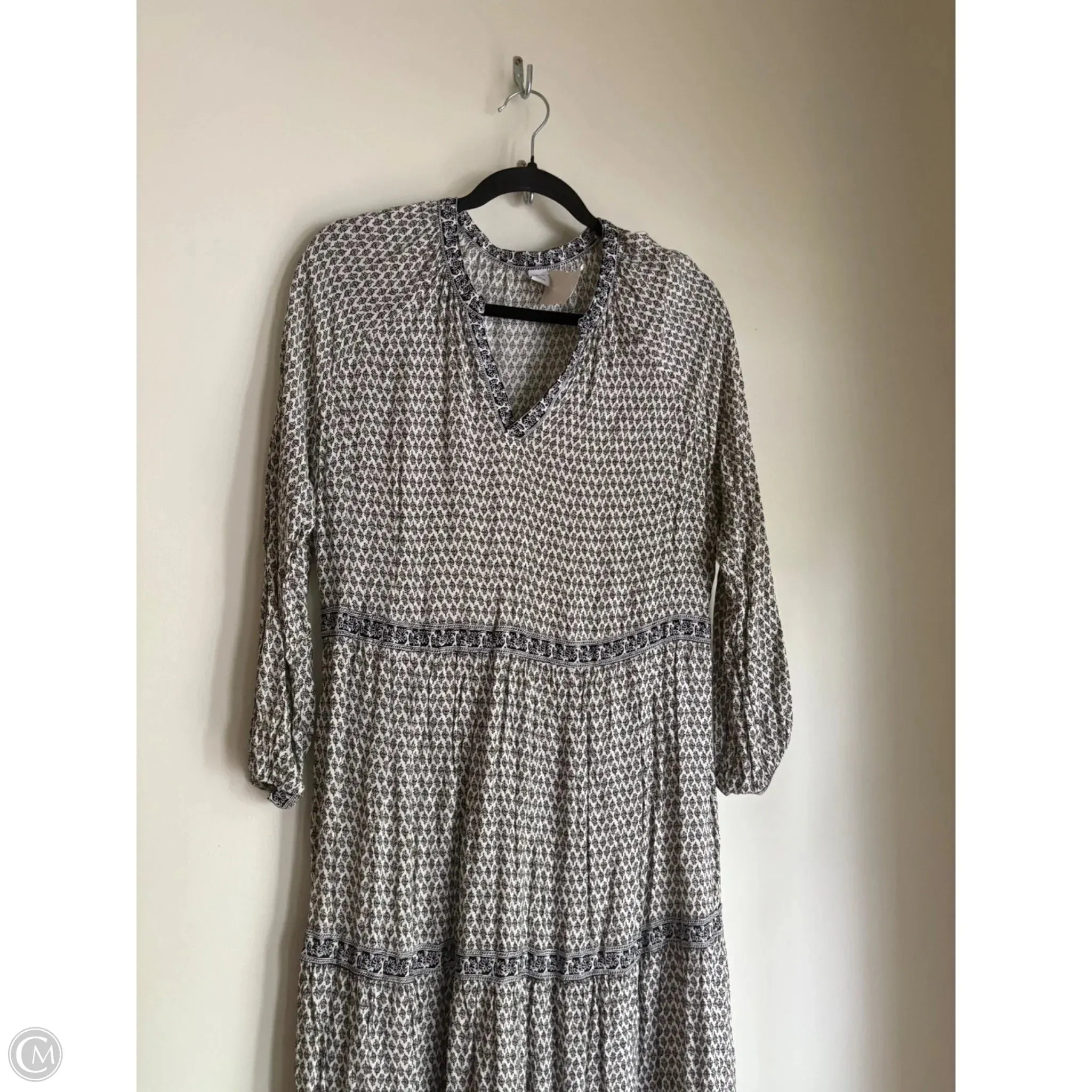 Dress Casual Maxi By Old Navy In Black & White. Size: M