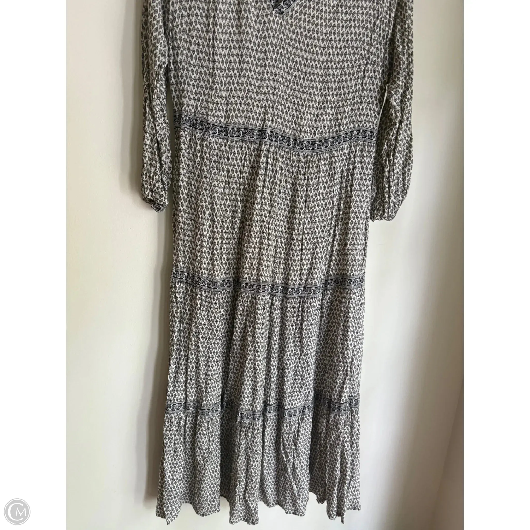 Dress Casual Maxi By Old Navy In Black & White. Size: M