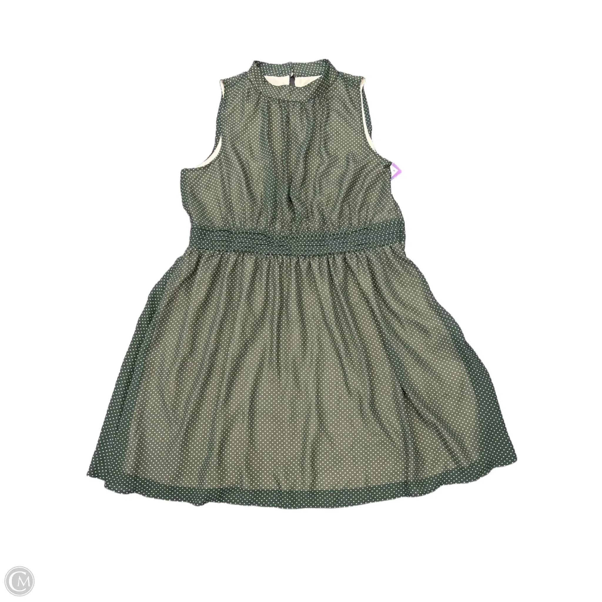 Dress Casual Midi By Anthropologie In Green. Size: 2x