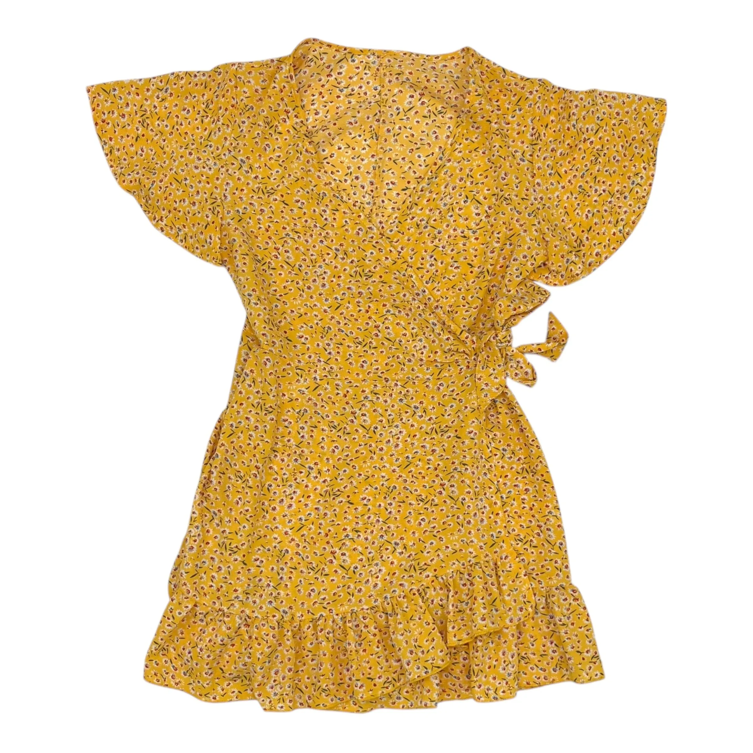 Dress Casual Short By Cme In Yellow. Size:M