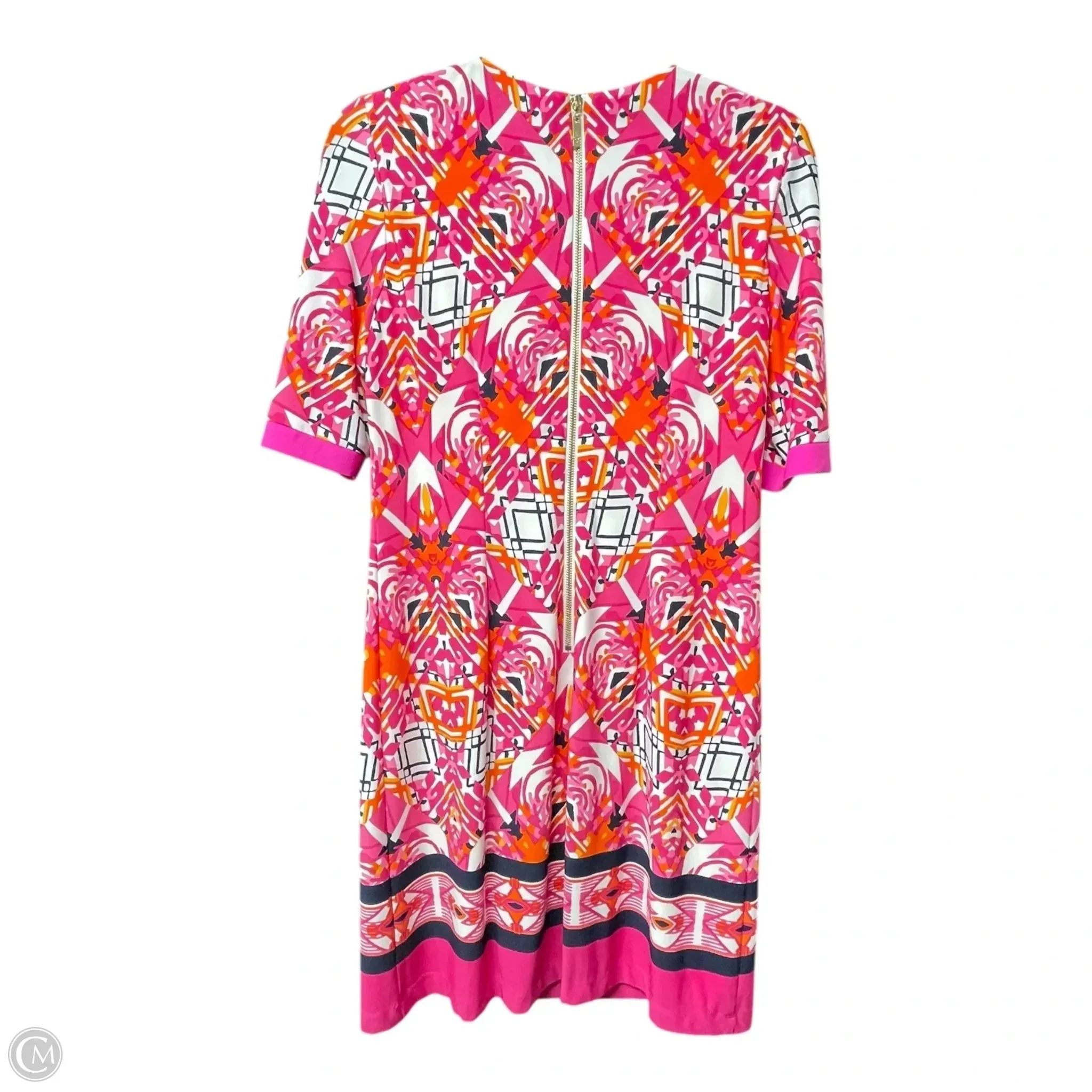 Dress Casual Short By Eliza J In Orange & Pink. Size: 4
