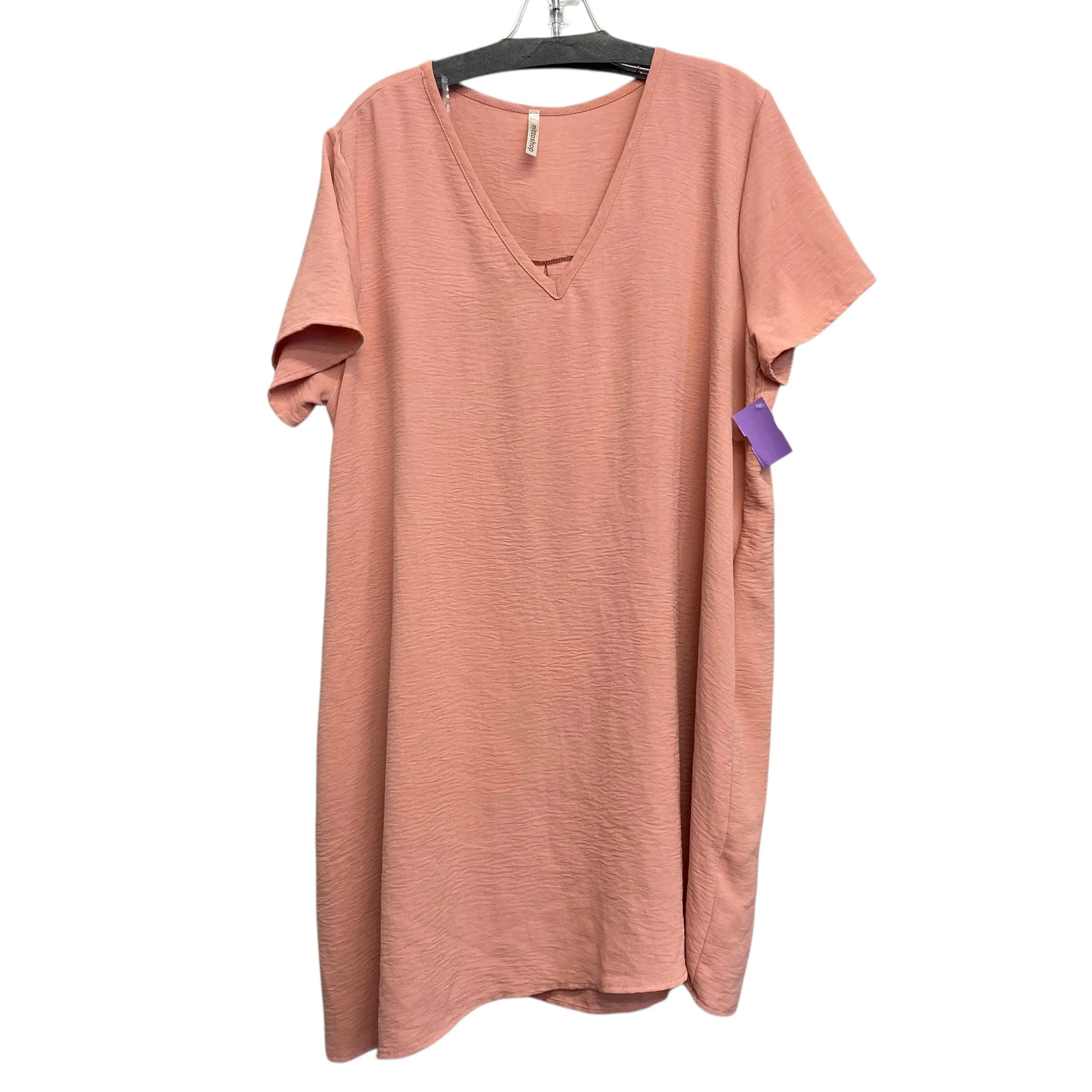 Dress Casual Short By Mittoshop In Peach. Size:Xl
