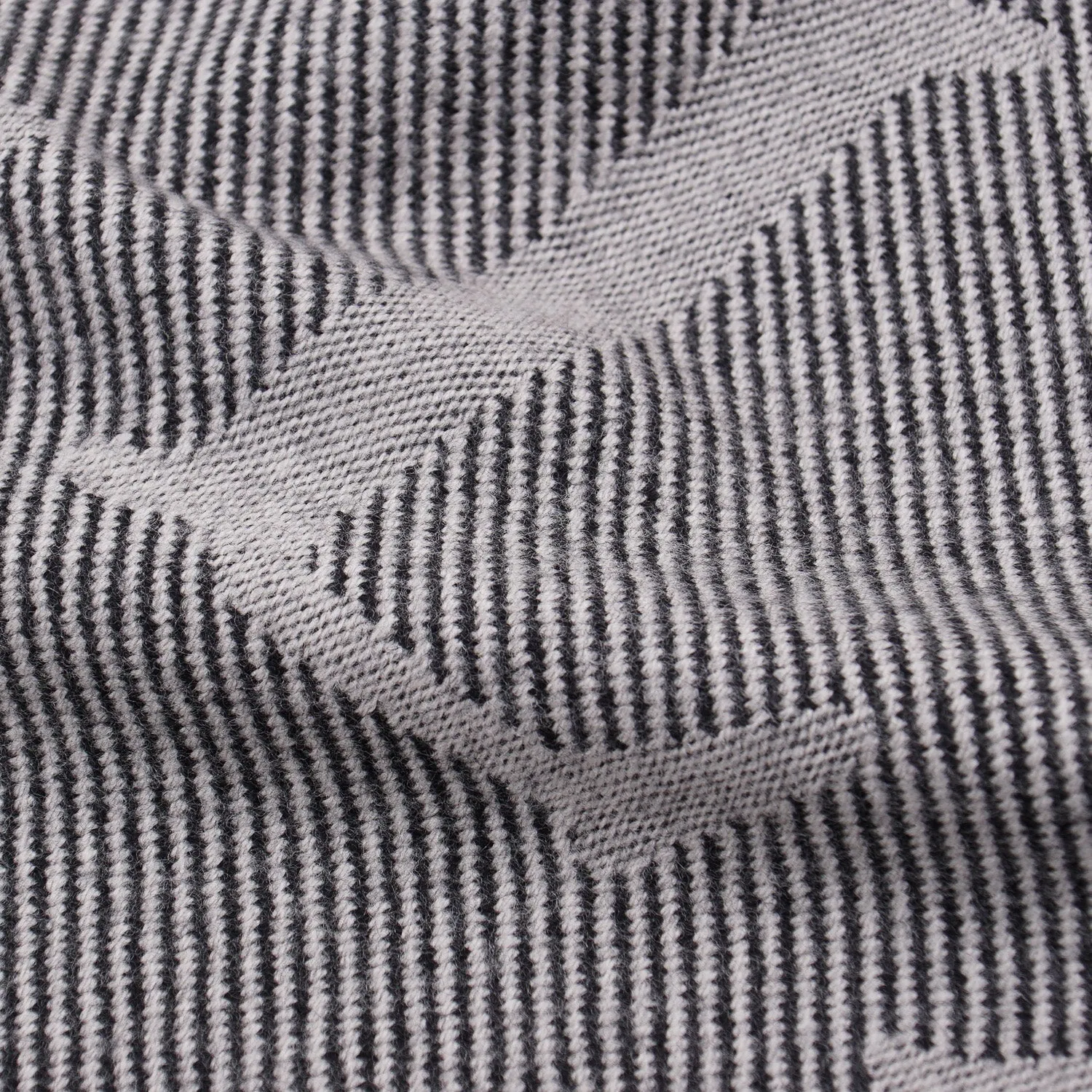 E.Marinella Wool Scarf with Logo Motif