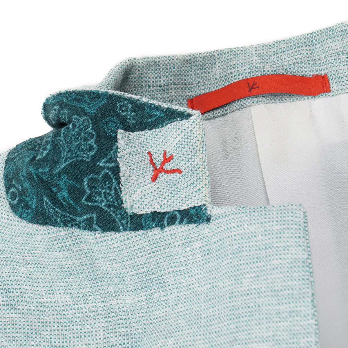 Isaia Woven Linen-Wool-Silk Sport Coat