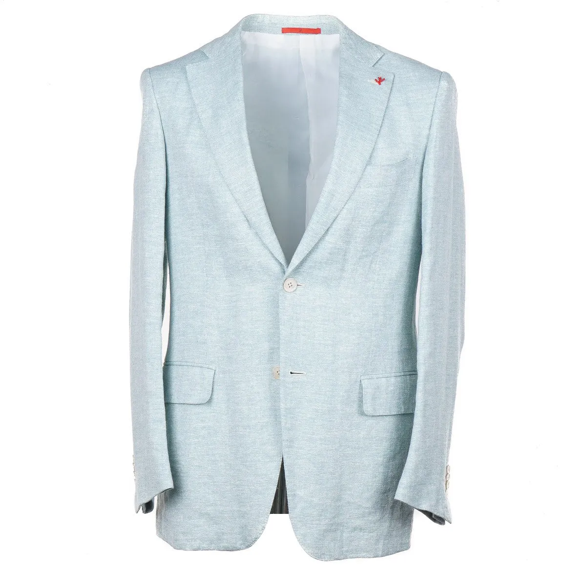 Isaia Woven Linen-Wool-Silk Sport Coat