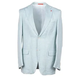 Isaia Woven Linen-Wool-Silk Sport Coat