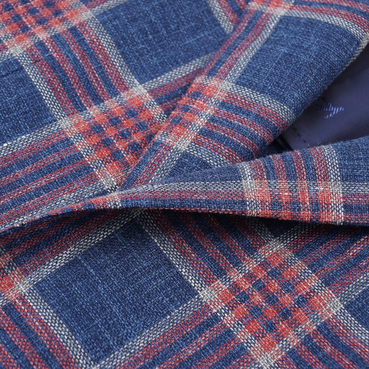 Isaia Woven Wool-Silk-Linen Sport Coat