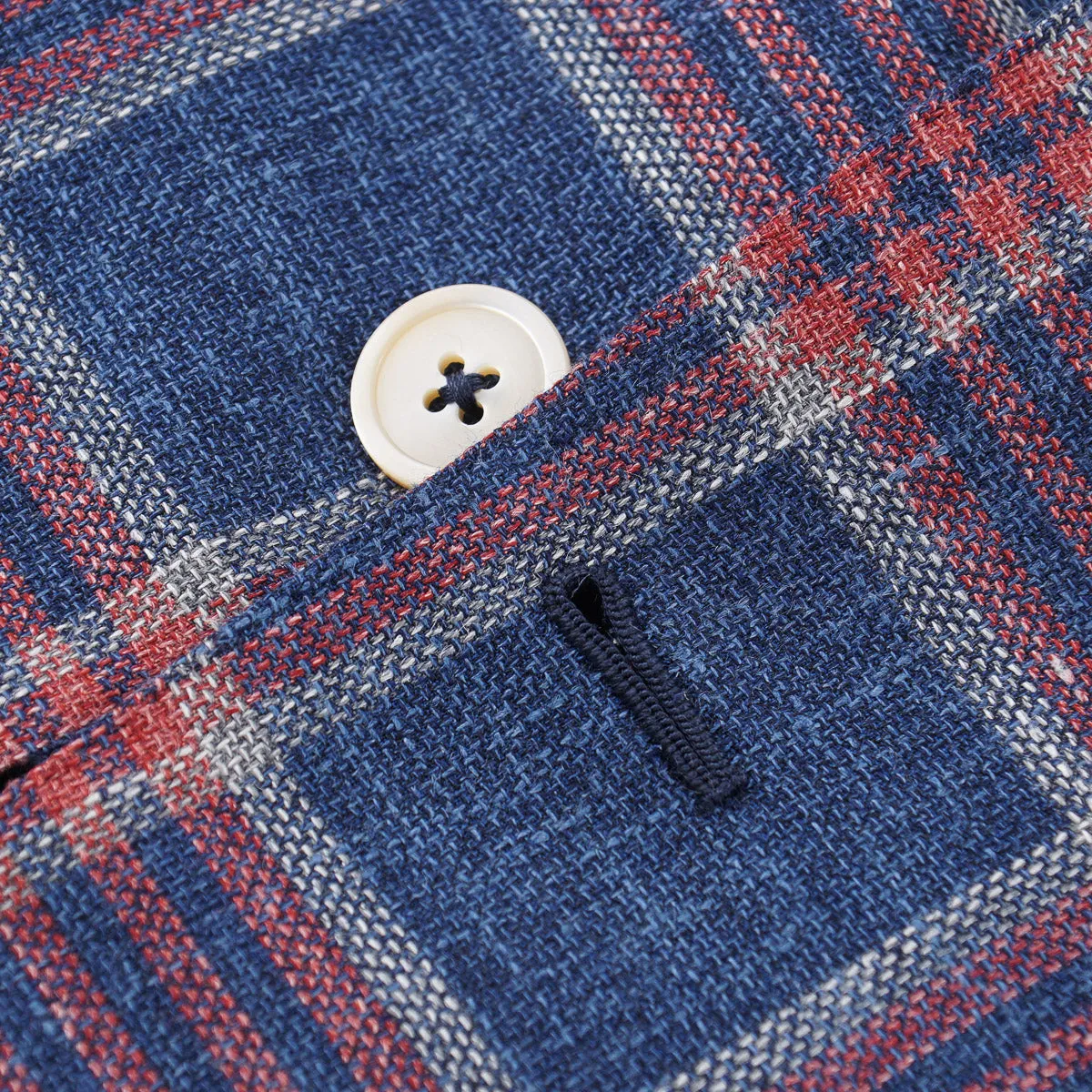 Isaia Woven Wool-Silk-Linen Sport Coat