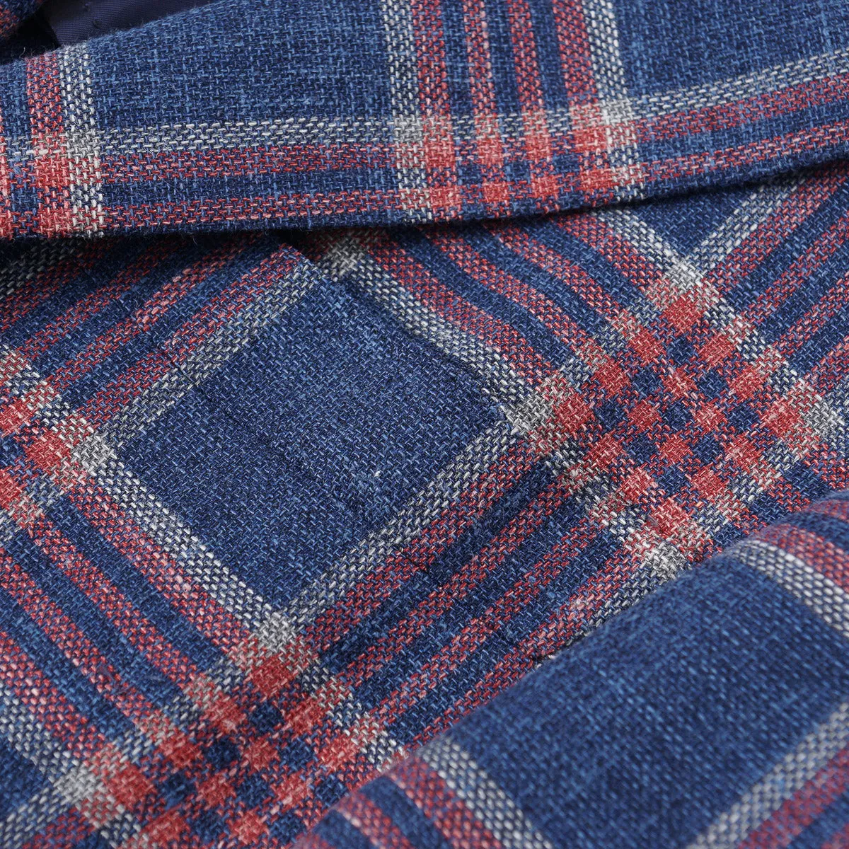 Isaia Woven Wool-Silk-Linen Sport Coat