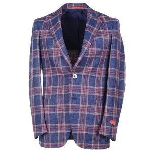 Isaia Woven Wool-Silk-Linen Sport Coat