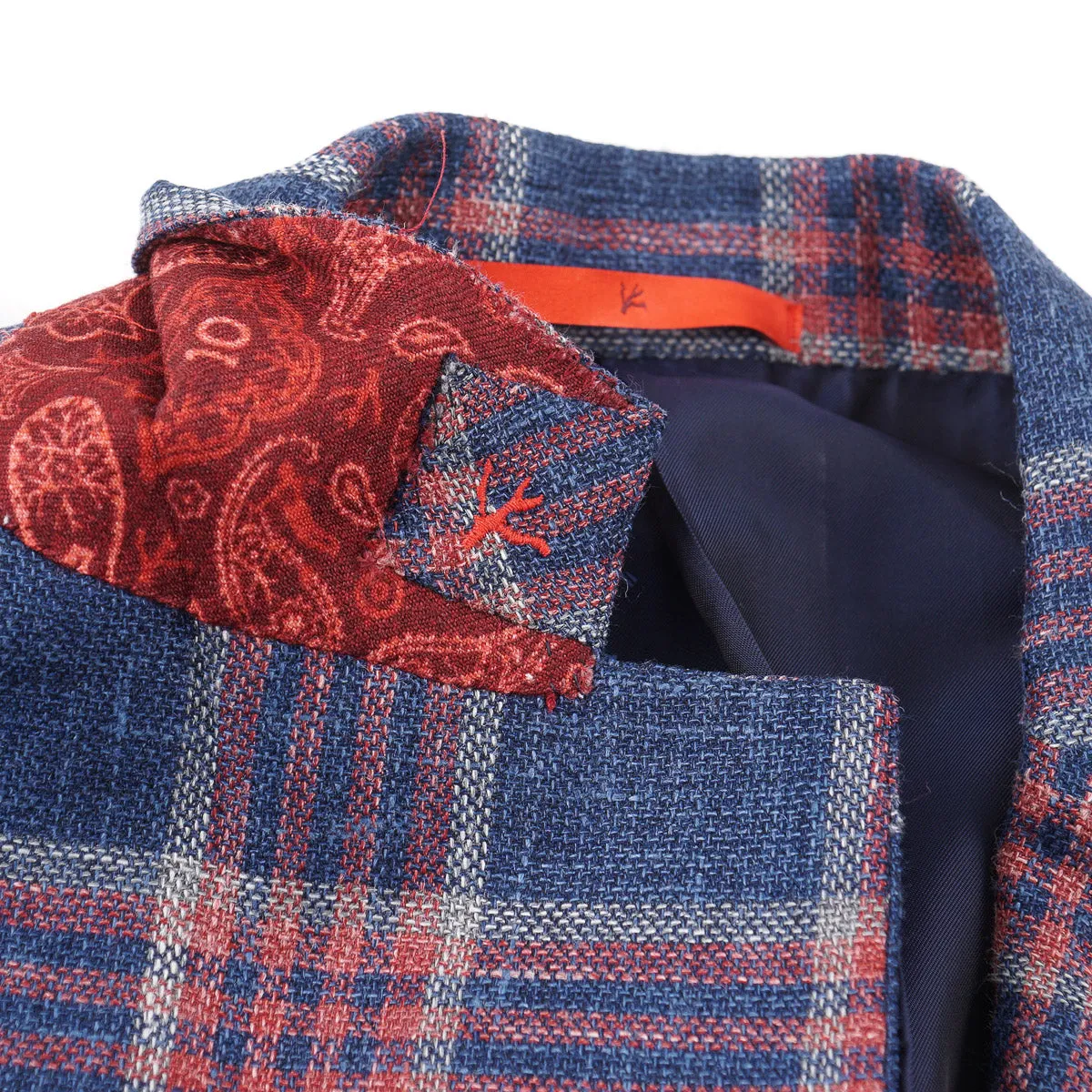 Isaia Woven Wool-Silk-Linen Sport Coat