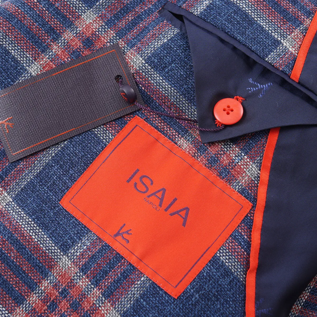 Isaia Woven Wool-Silk-Linen Sport Coat
