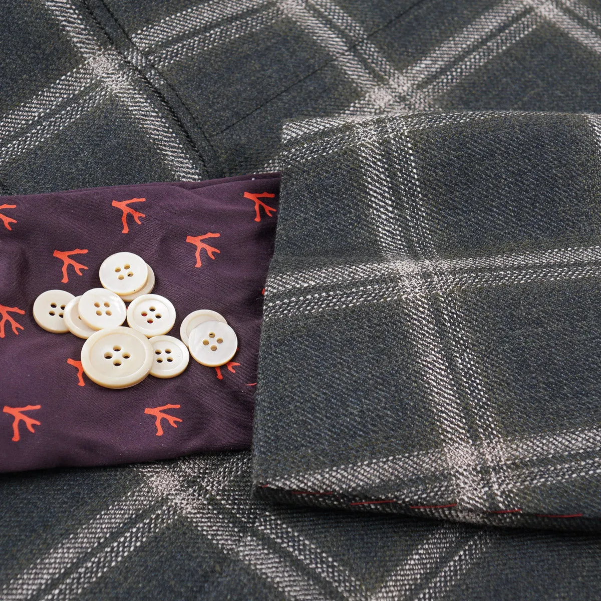 Isaia Woven Wool-Silk-Linen Sport Coat