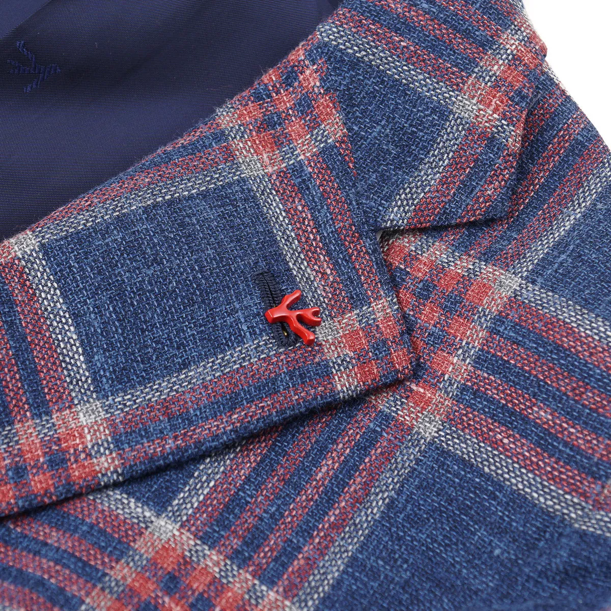 Isaia Woven Wool-Silk-Linen Sport Coat