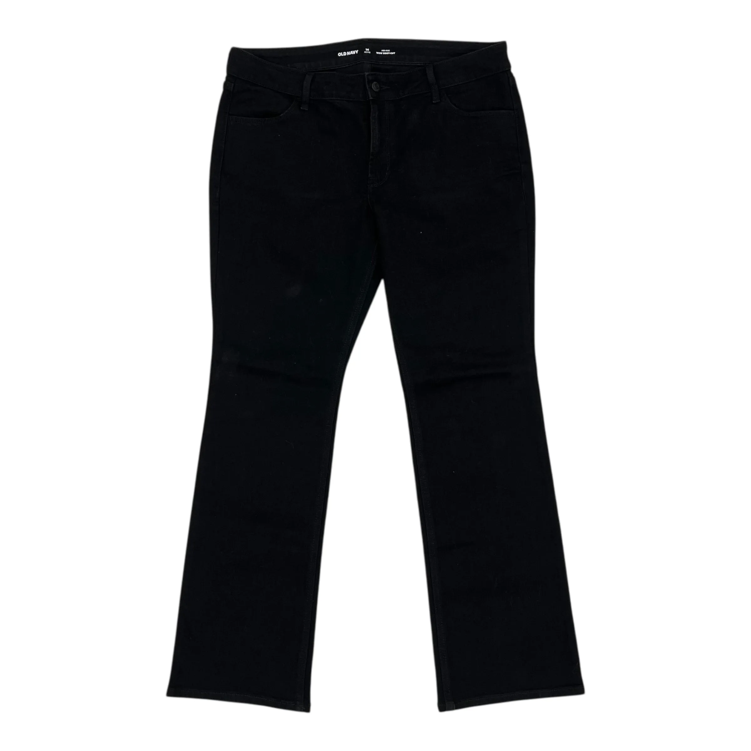 Jeans Boot Cut By Old Navy In Black Denim. Size:14P