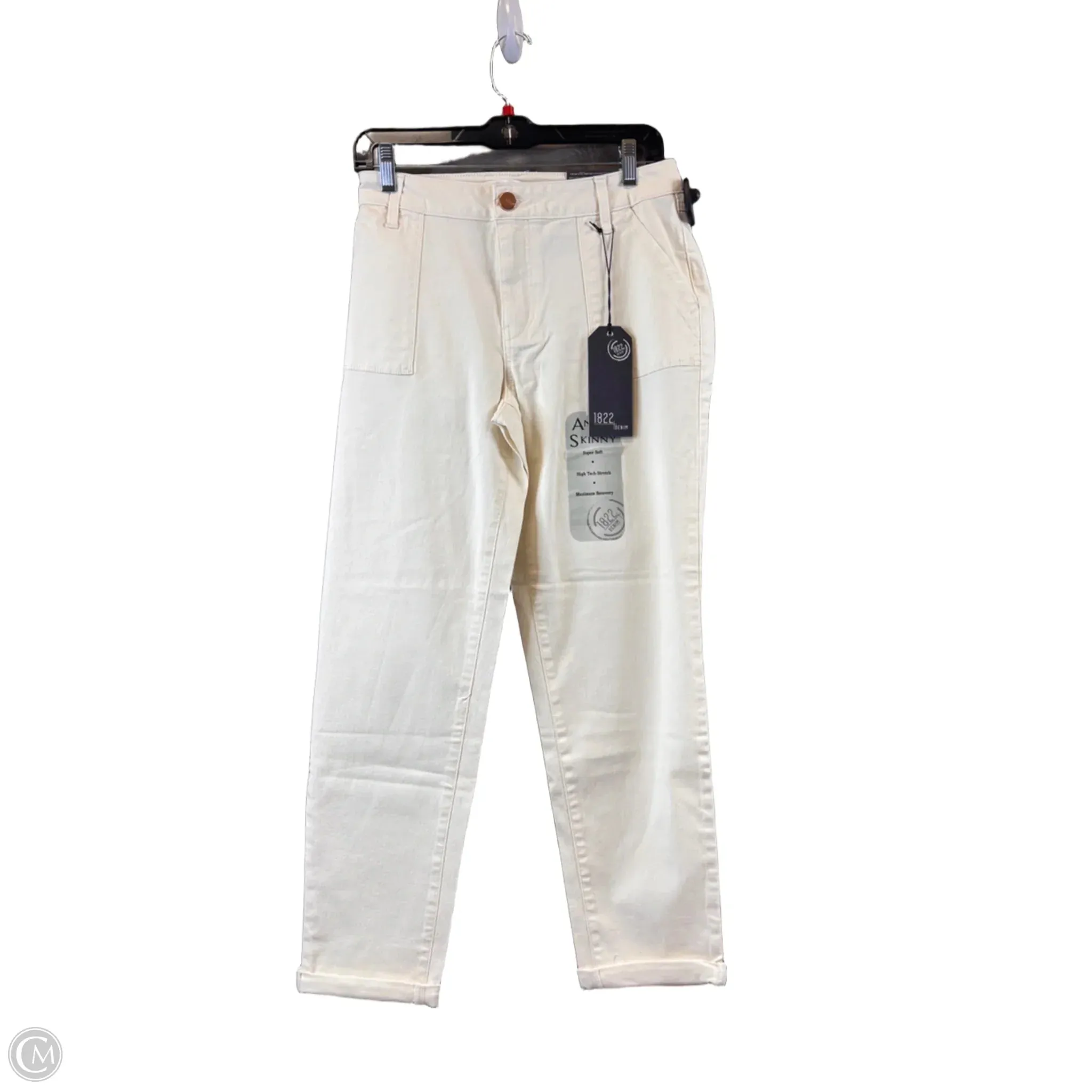 Jeans Skinny By 1822 Denim In Cream. Size: 12