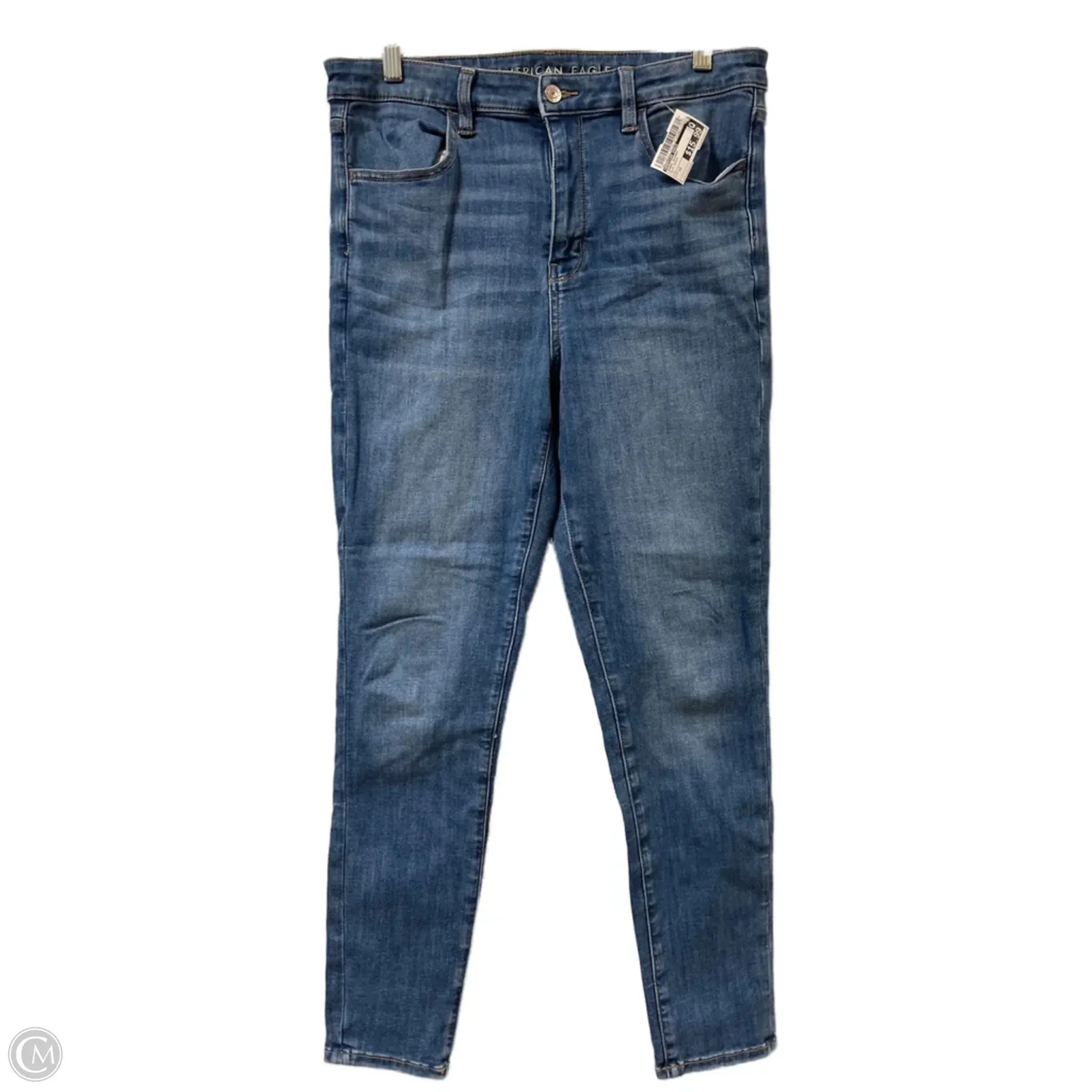 Jeans Skinny By American Eagle In Blue Denim. Size: 12