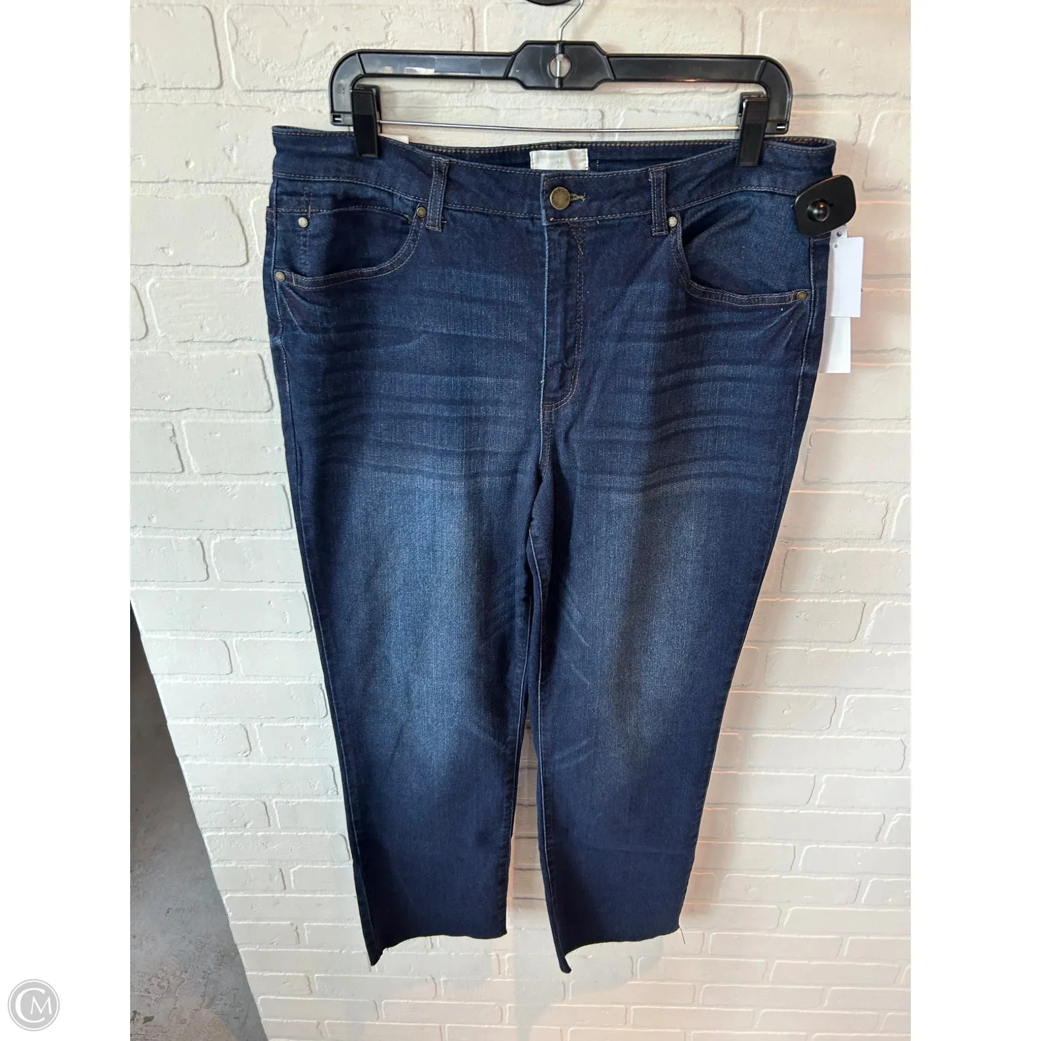 Jeans Straight By Caslon In Blue Denim. Size: 16