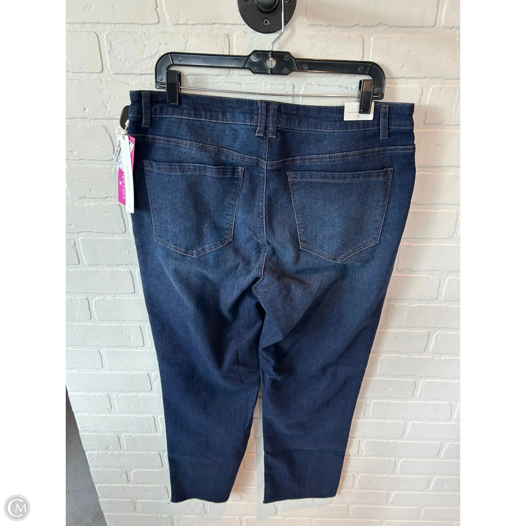 Jeans Straight By Caslon In Blue Denim. Size: 16