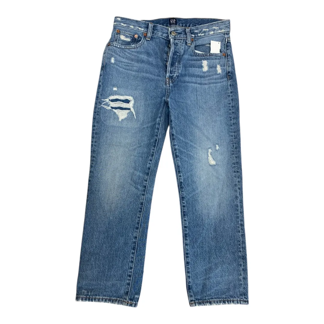Jeans Straight By Gap In Blue Denim. Size:2