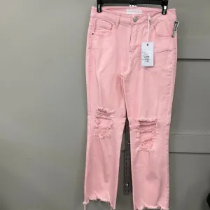 Jeans Straight By Risen In Pink. Size:0
