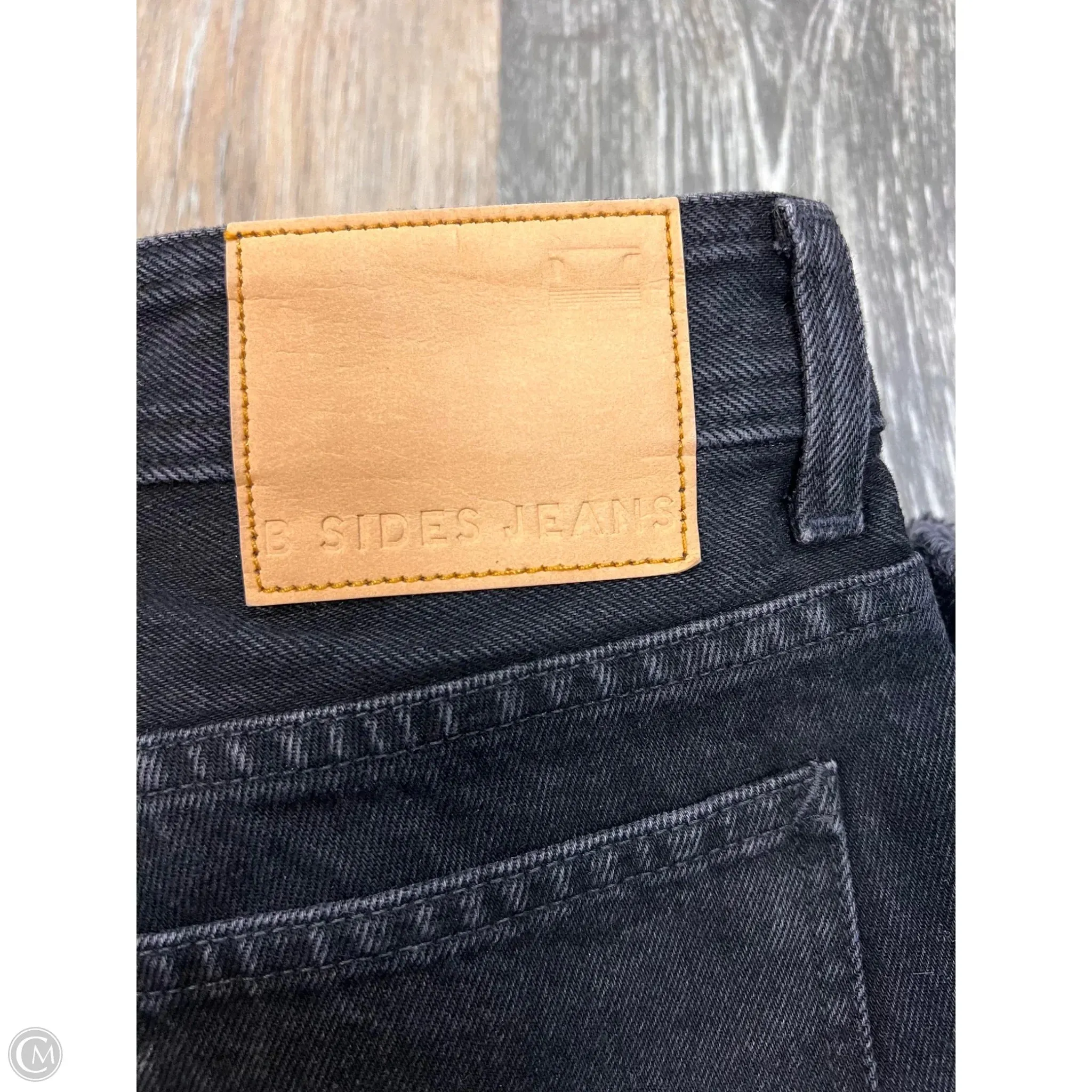 Jeans Straight Designer By B. Sides In Black Denim. Size: 2/26