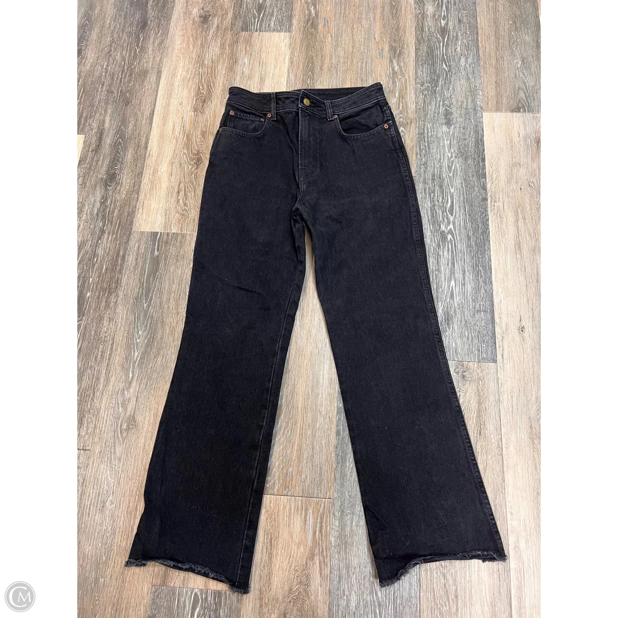 Jeans Straight Designer By B. Sides In Black Denim. Size: 2/26