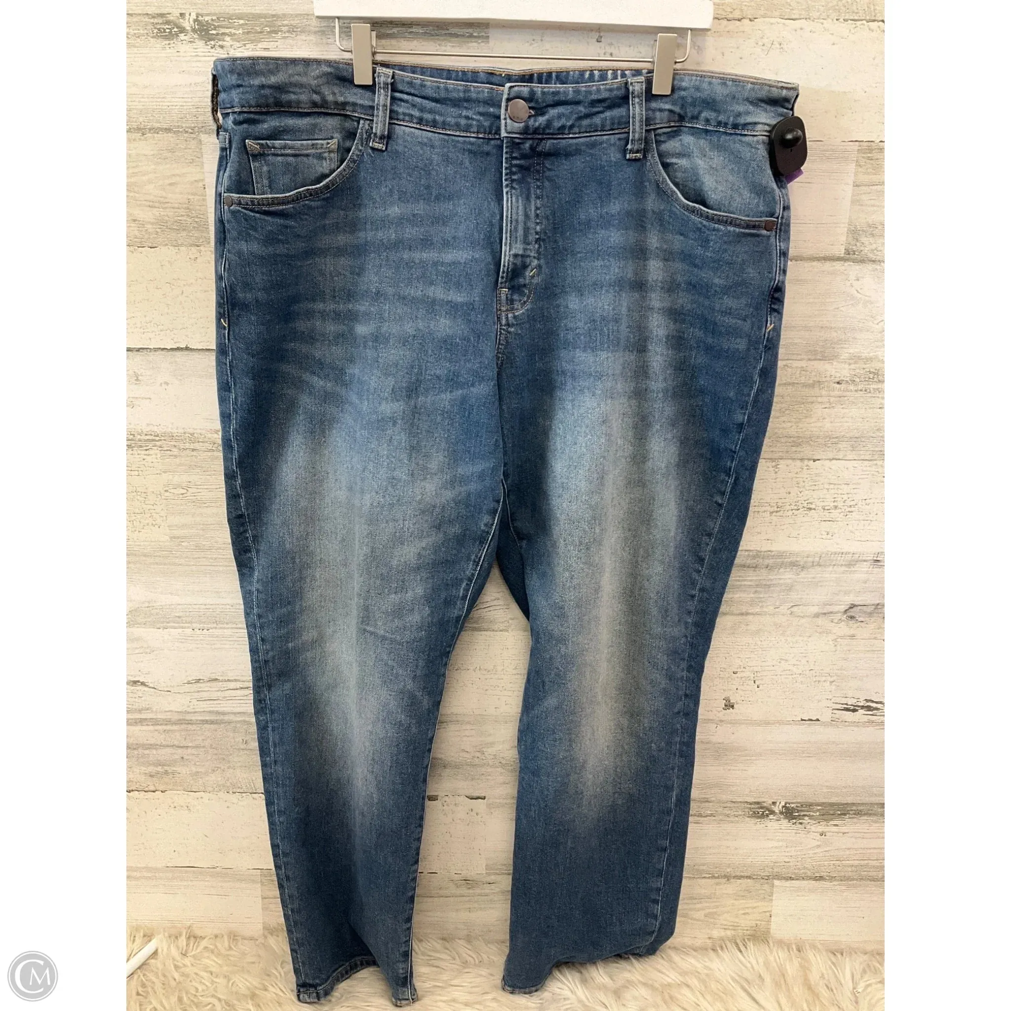 Jeans Wide Leg By Ana In Blue Denim. Size: 18