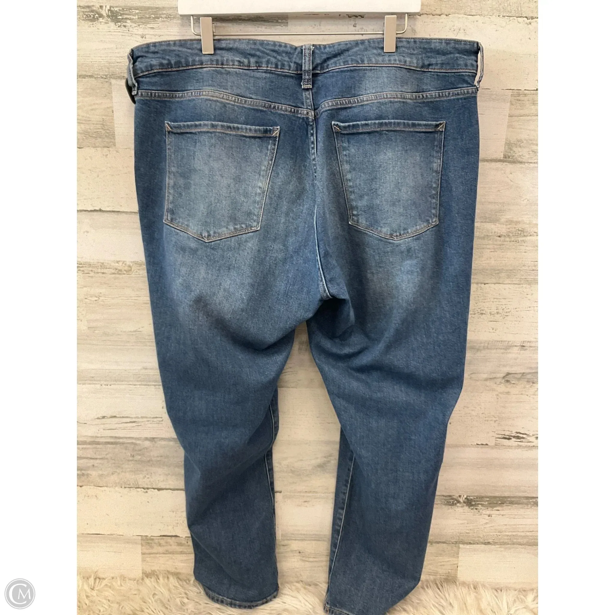 Jeans Wide Leg By Ana In Blue Denim. Size: 18