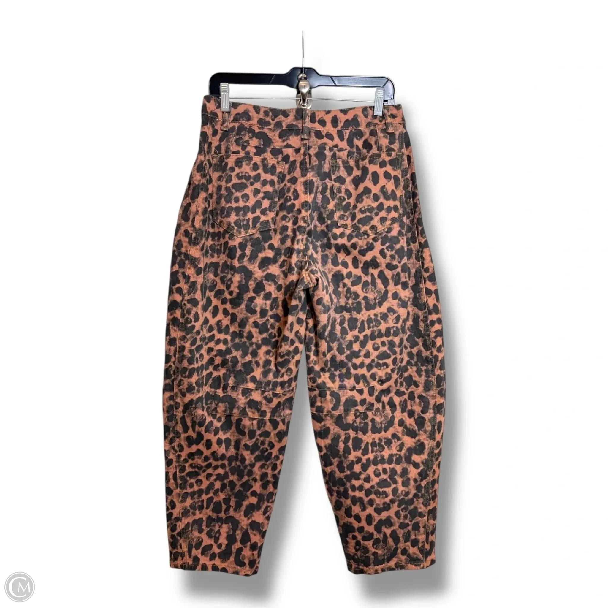 Jeans Wide Leg By Cmf In Leopard Print. Size: M