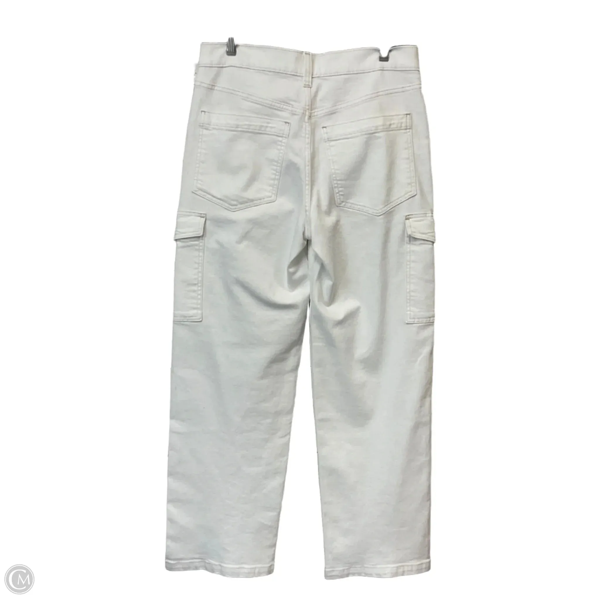 Jeans Wide Leg By Gap In White Denim. Size: 6