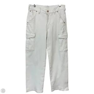 Jeans Wide Leg By Gap In White Denim. Size: 6