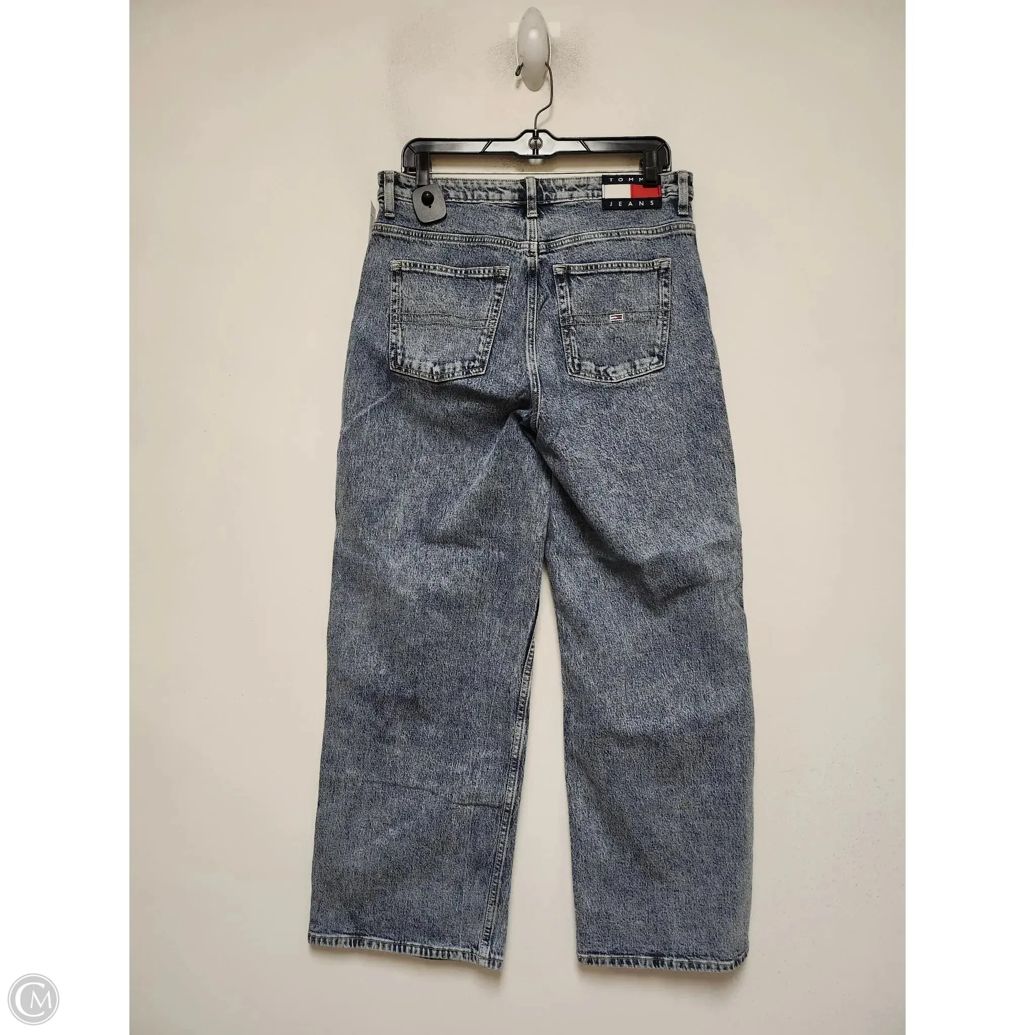 Jeans Wide Leg By Tommy Hilfiger In Blue Denim. Size: 8