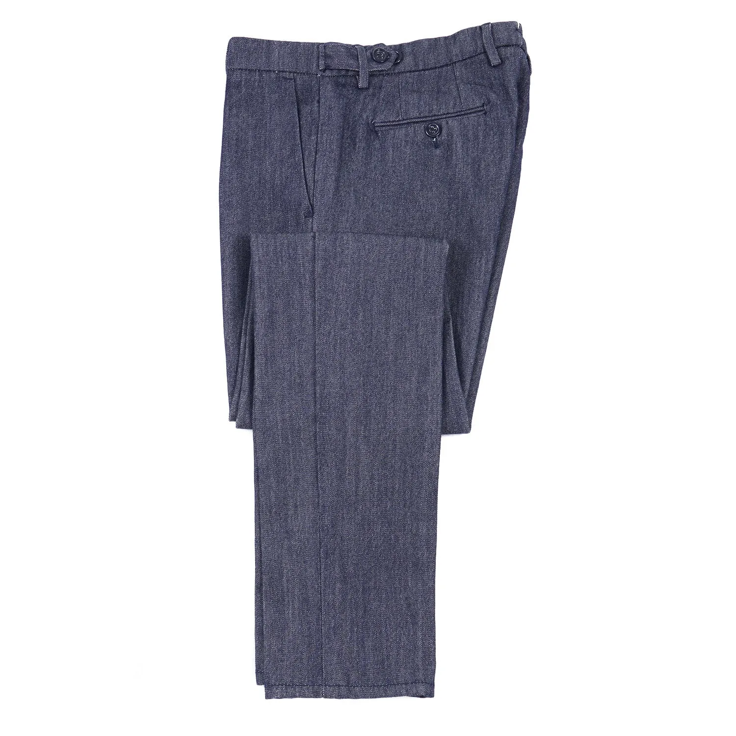 Luigi Borrelli Wool and Cotton Dress Pants