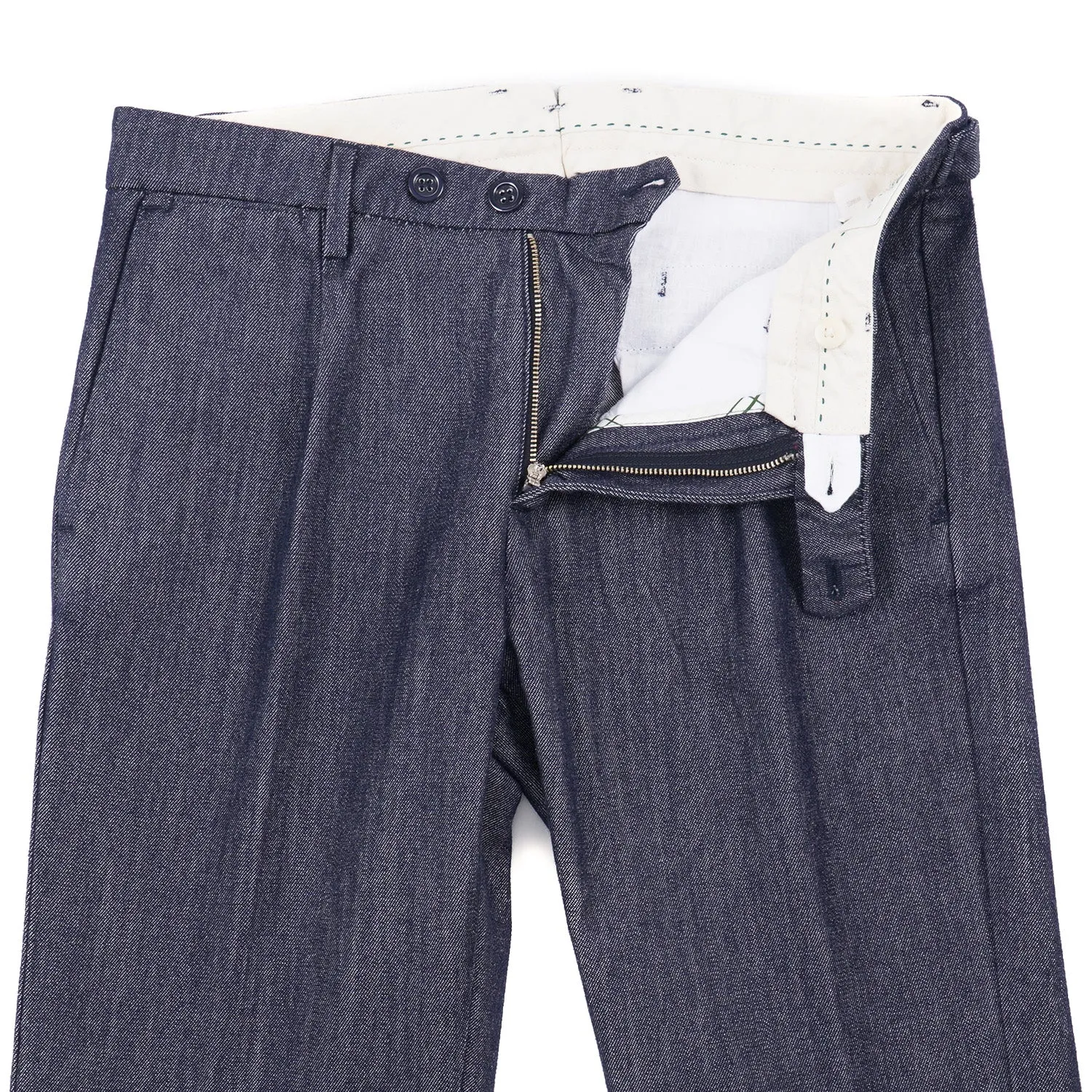 Luigi Borrelli Wool and Cotton Dress Pants