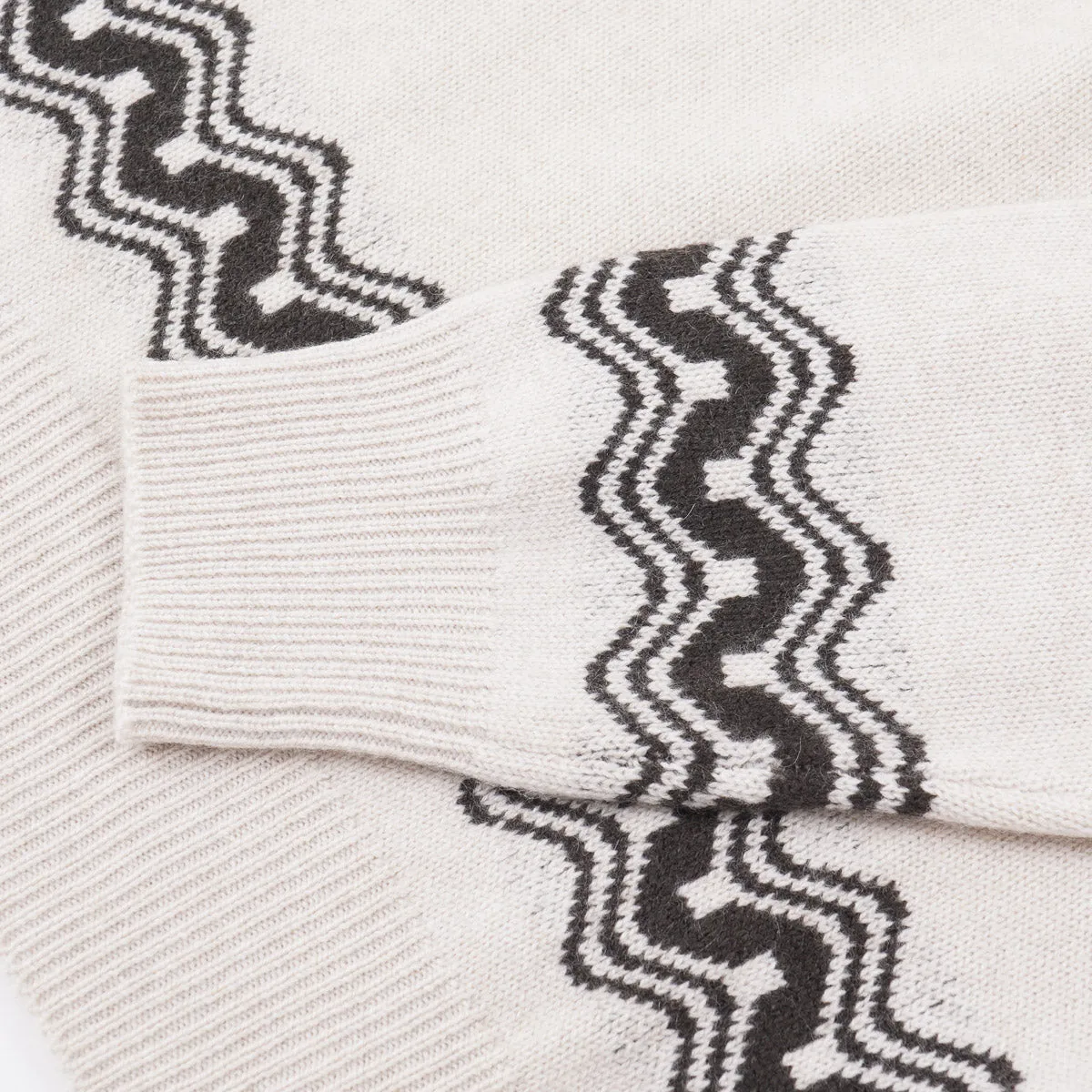 Manrico Cashmere Sweater with Nordic Design