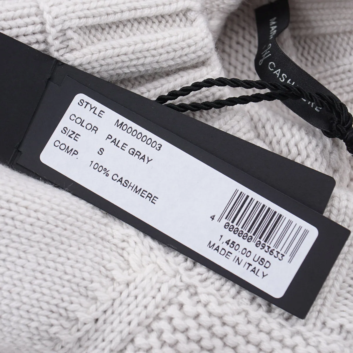 Manrico Thick Patterned Knit Cashmere Sweater