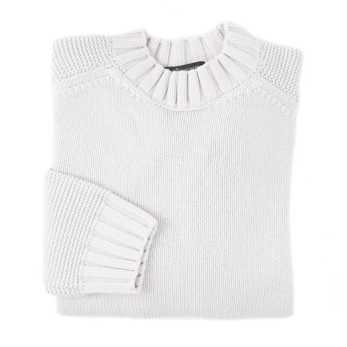 Manrico Thick Patterned Knit Cashmere Sweater