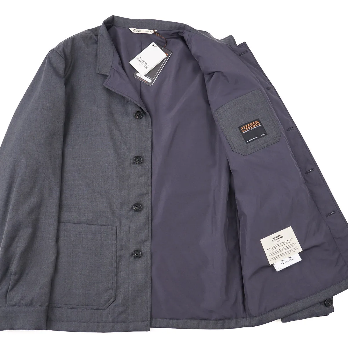 Maurizio Baldassari Wool Padded Chore Jacket