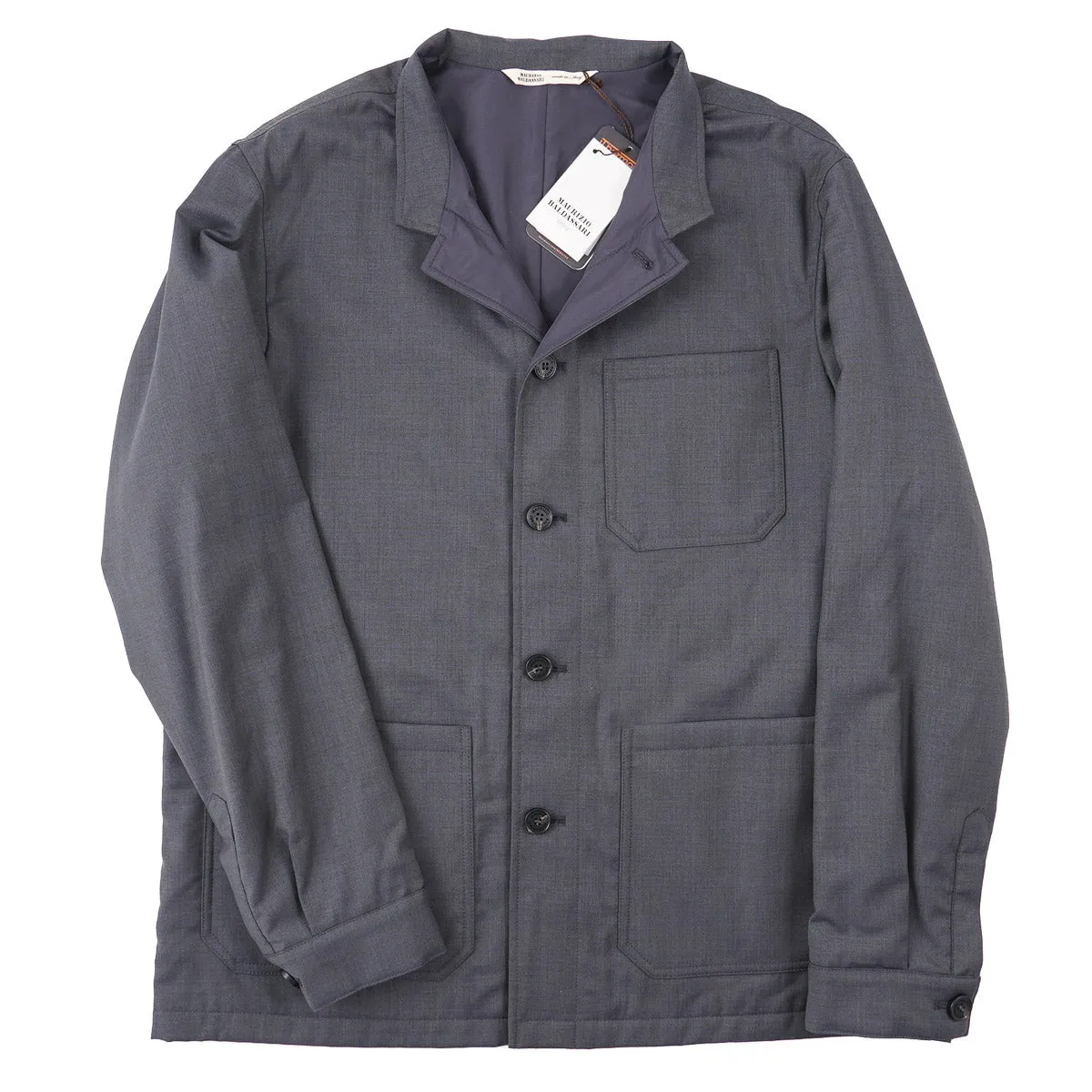 Maurizio Baldassari Wool Padded Chore Jacket
