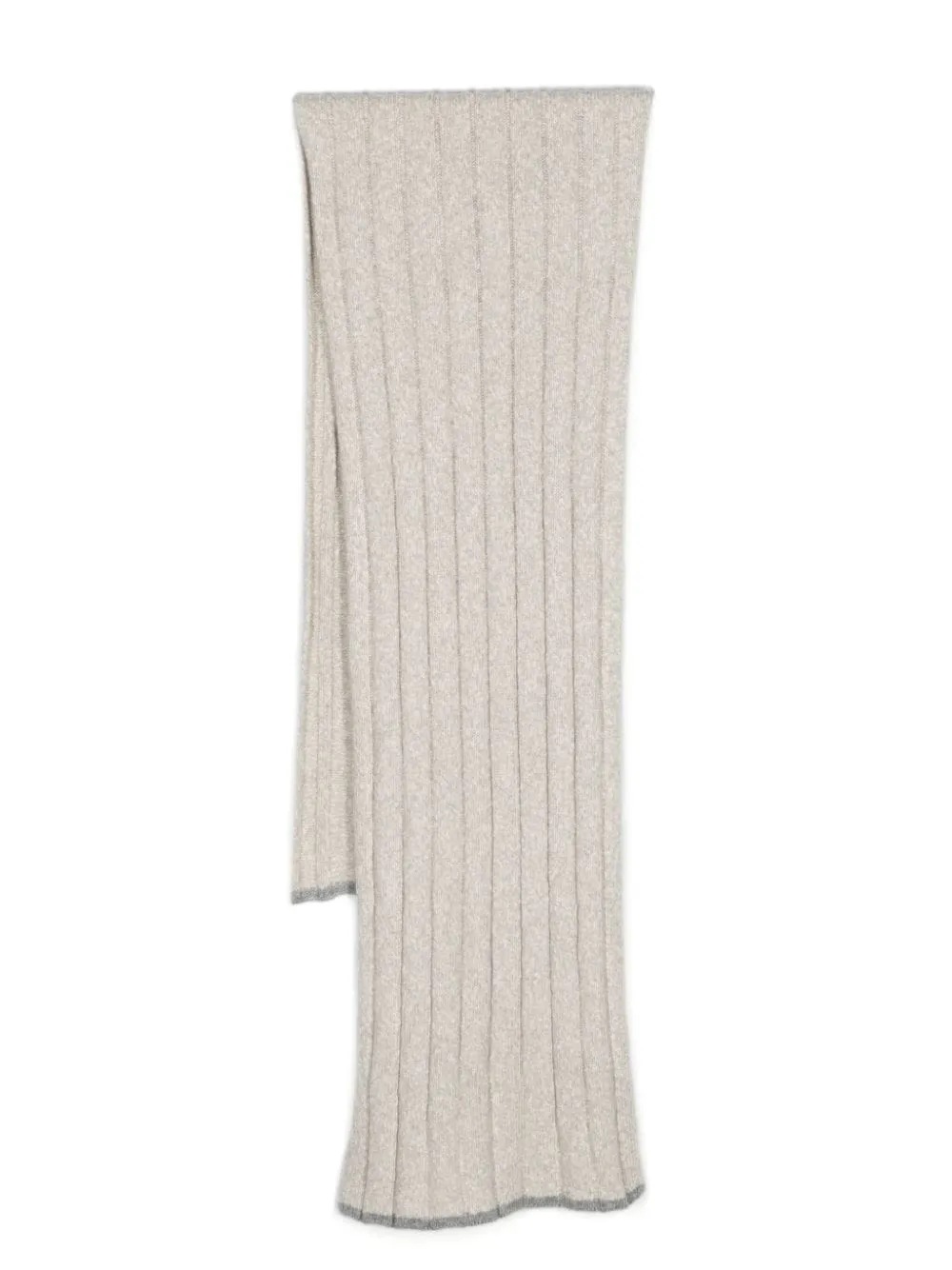 Mlange-Effect Knitted Scarf
