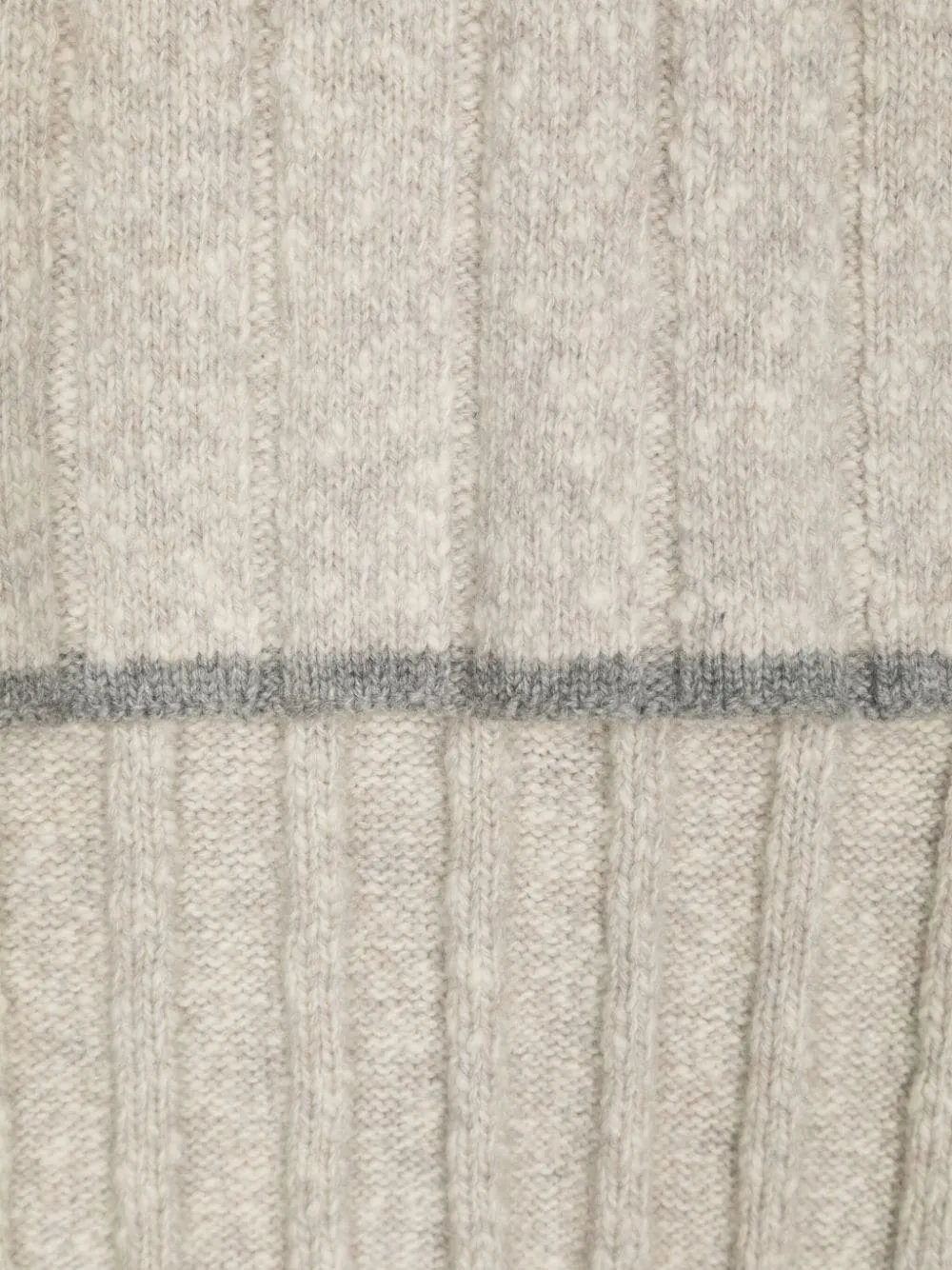Mlange-Effect Knitted Scarf
